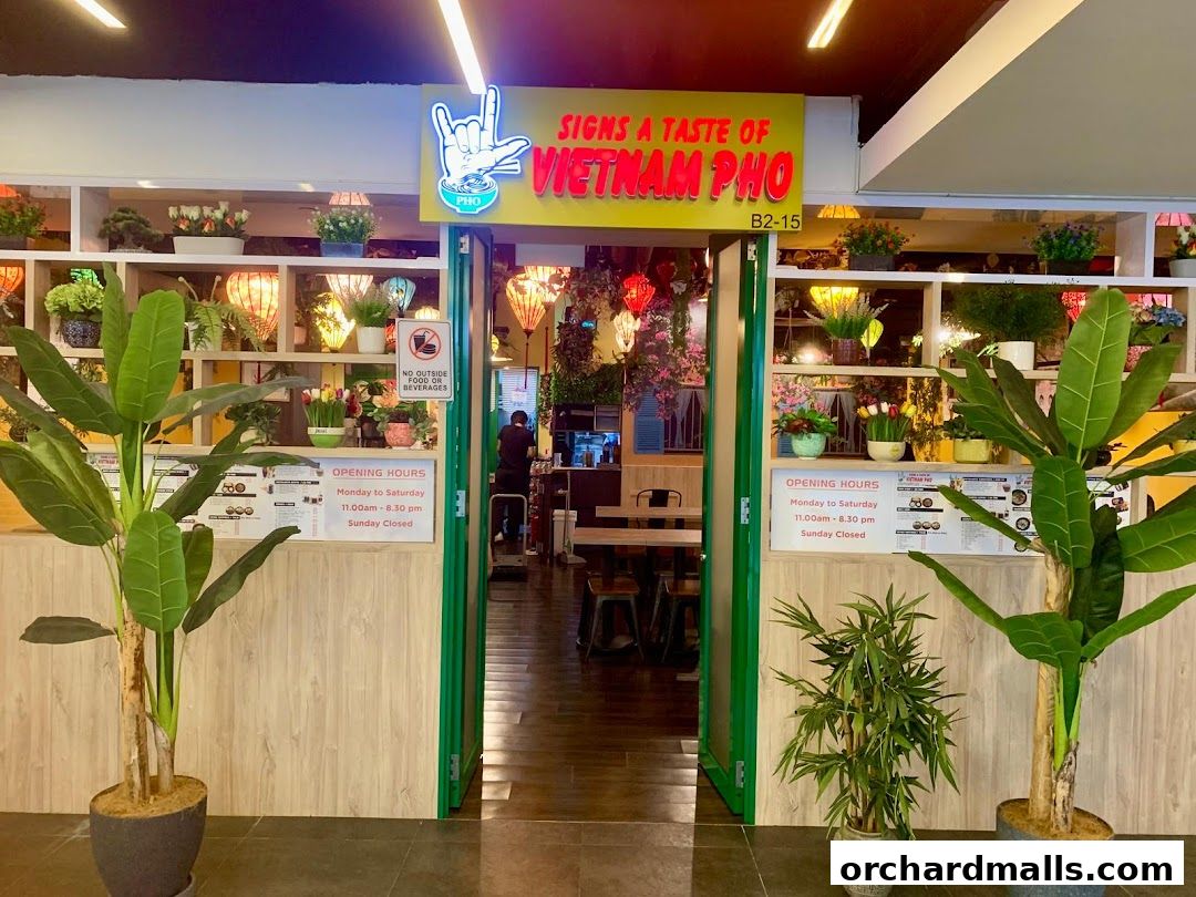 Signs A Taste of Vietnam Pho