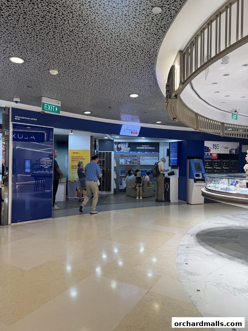 The Singapore Post Orchard Branch offers postal services and quality packing materials.