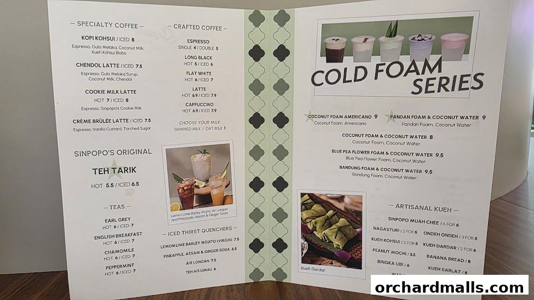 Sinpopo Coffee at Scotts