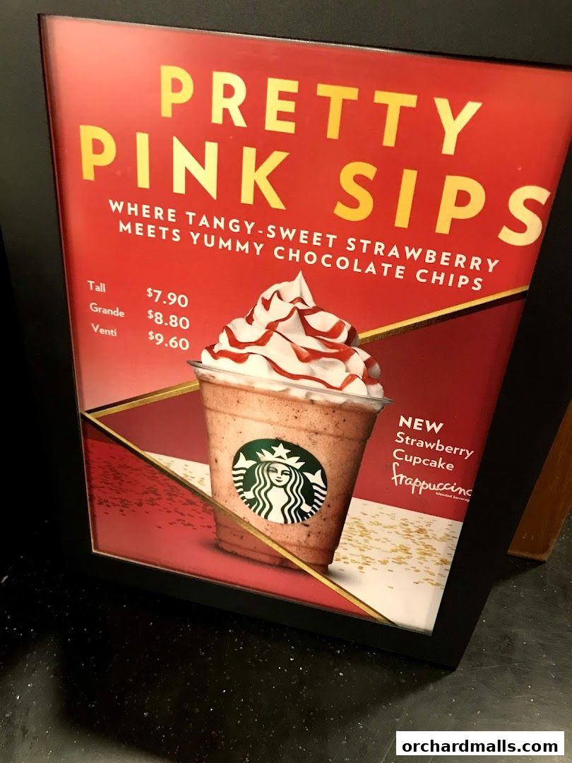 Menu page for Starbucks Orchard Gateway