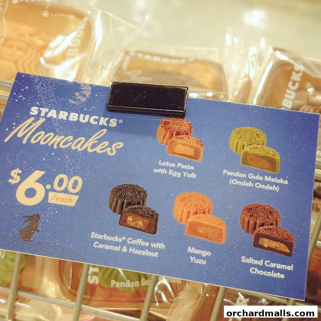 Menu page for Starbucks Orchard Gateway