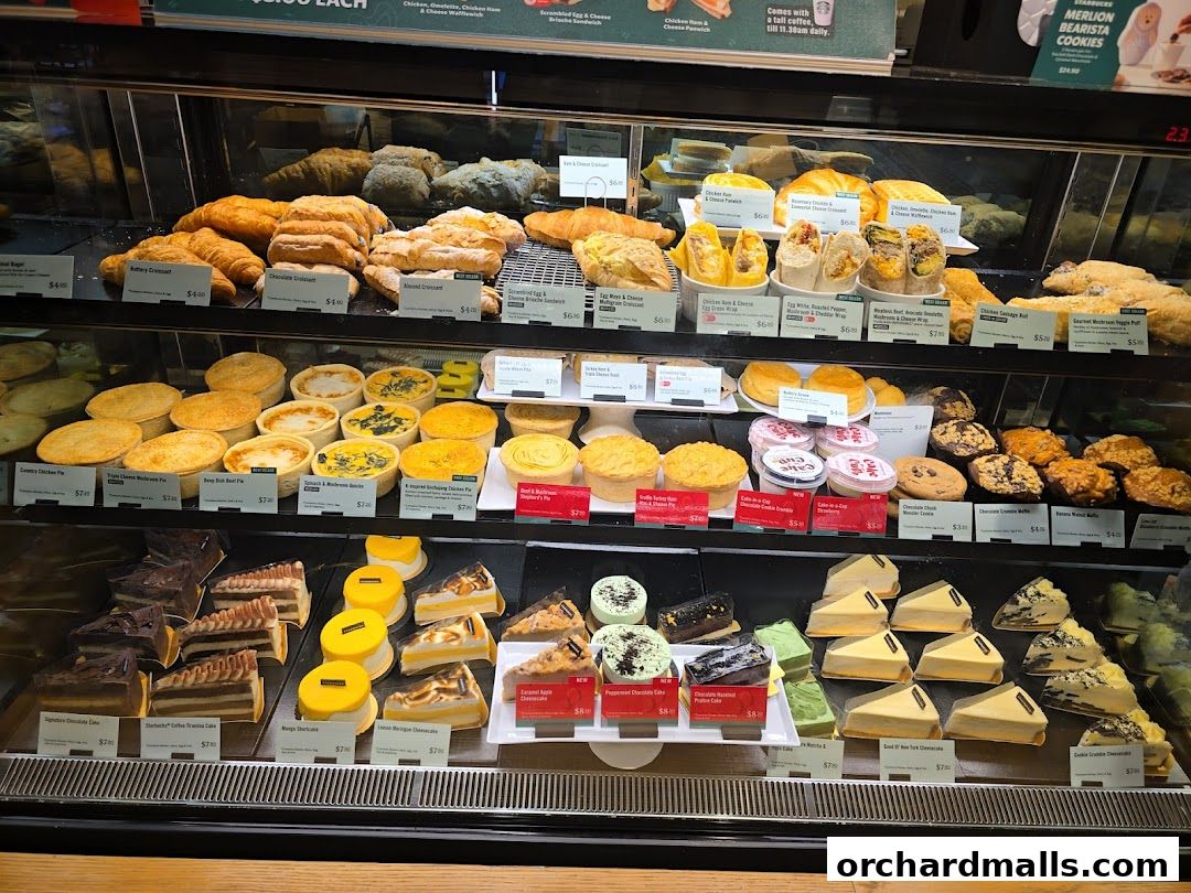 Menu page for Starbucks Paragon