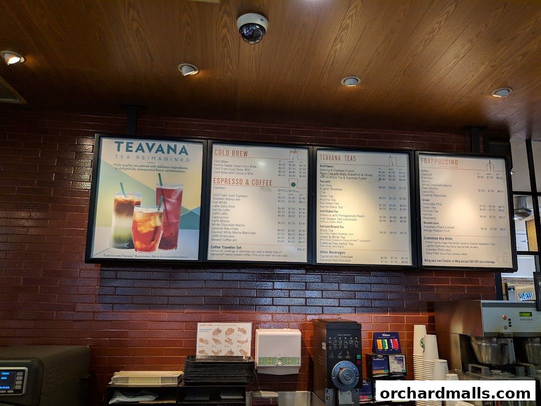 Menu page for Starbucks Wisma Atria