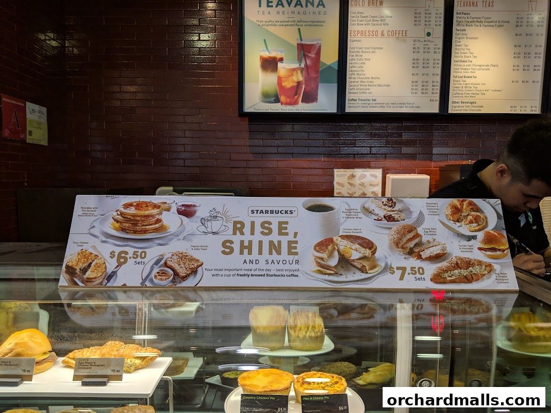 Menu page for Starbucks Wisma Atria