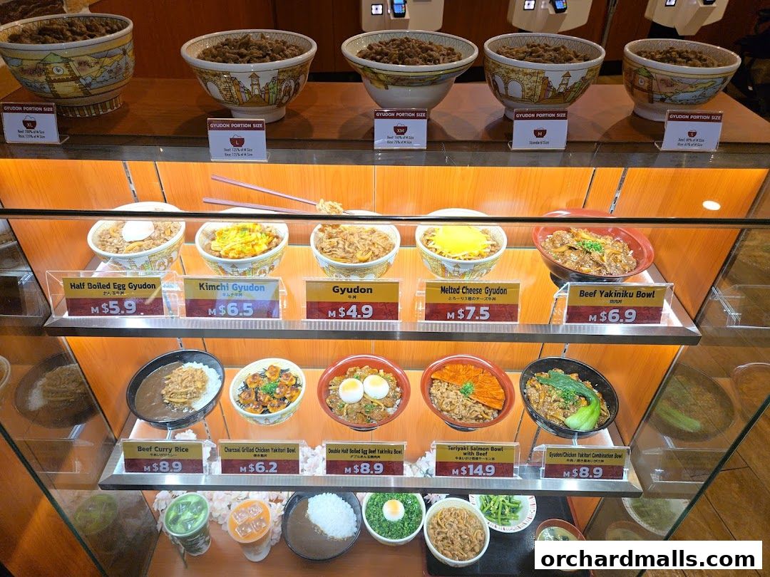 Menu page for Sukiya Gyudon  Curry 313somerset