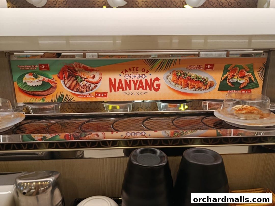 Menu page for Sushi Plus