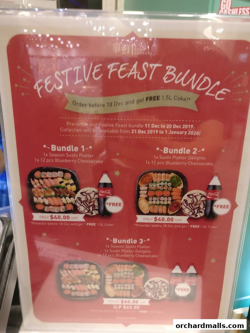 Menu page for Sushi Plus