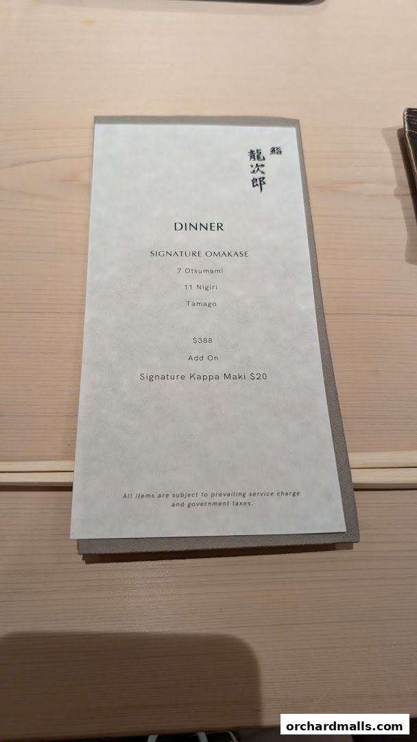 Sushi Ryujiro Singapore