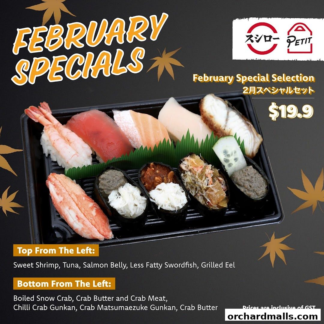 Menu page for Sushiro Isetan Scotts