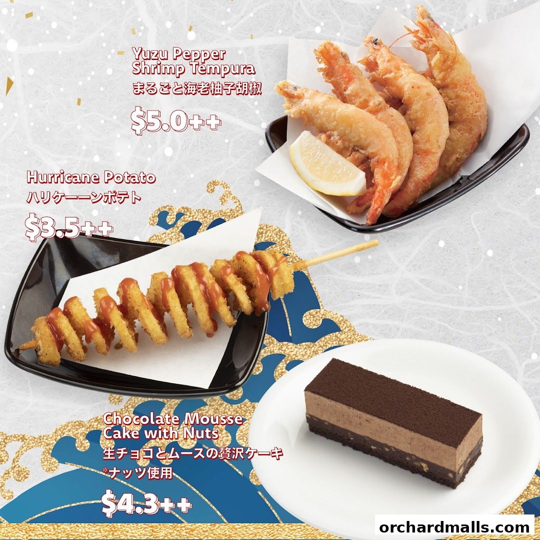Menu page for Sushiro Isetan Scotts