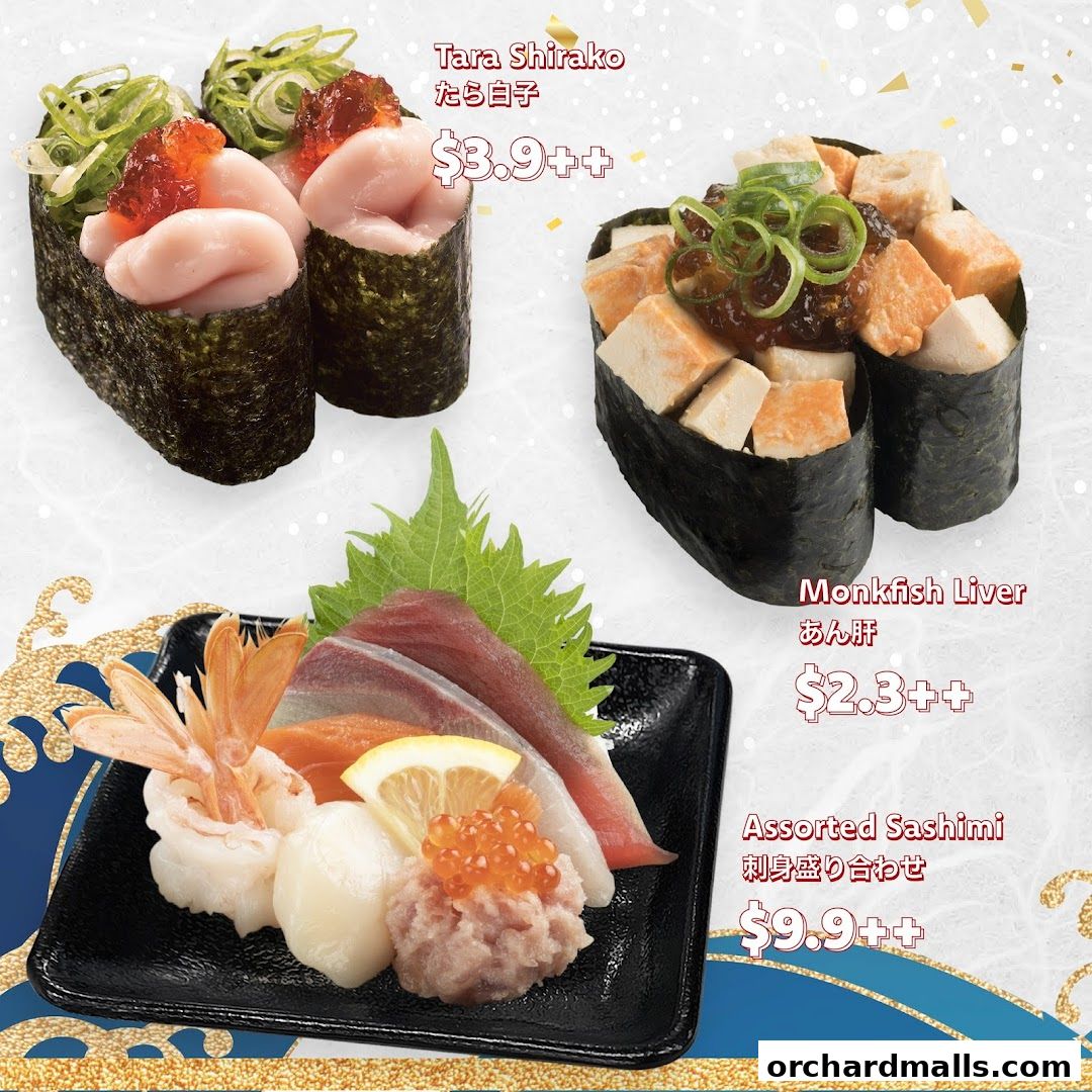 Menu page for Sushiro Isetan Scotts