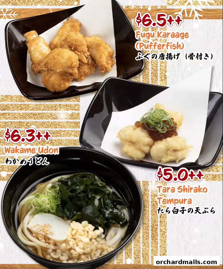Menu page for Sushiro Isetan Scotts