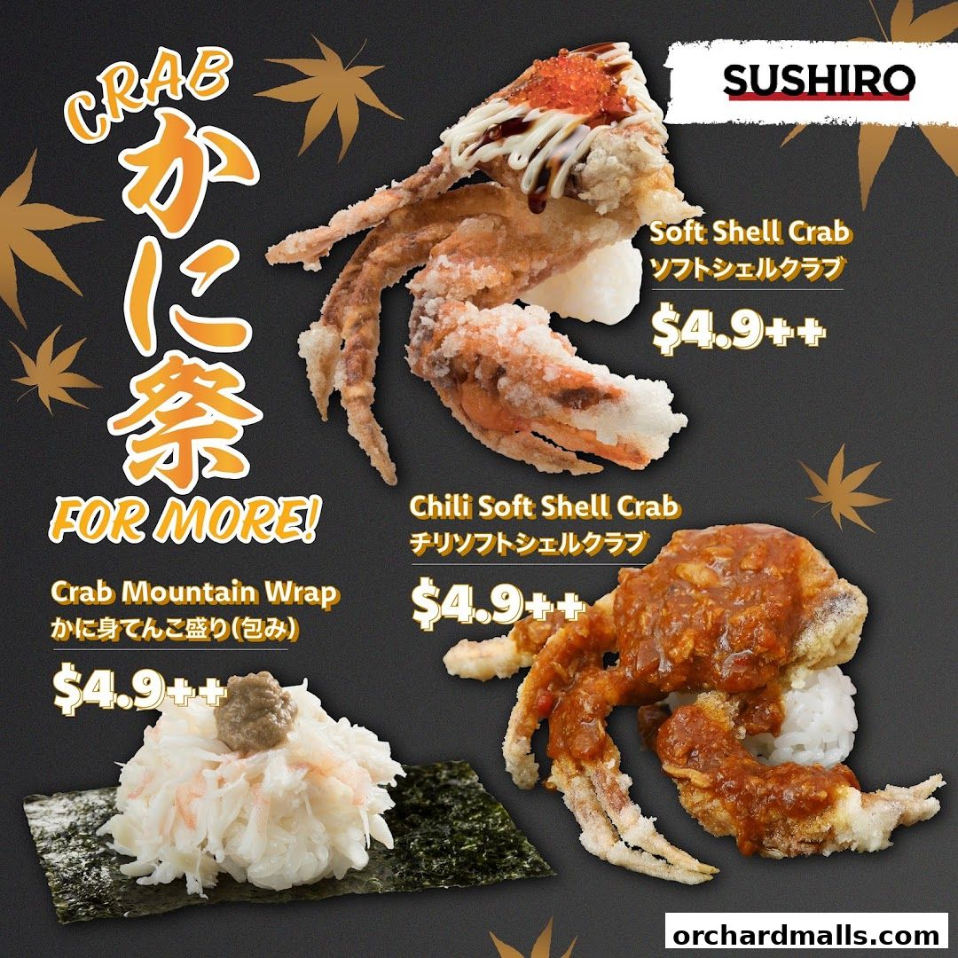 Menu page for Sushiro Isetan Scotts