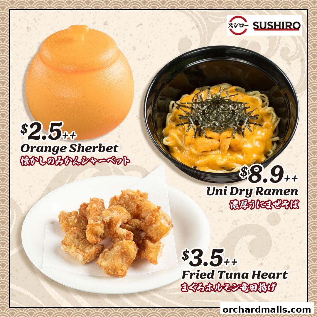 Menu page for Sushiro Taste Orchard