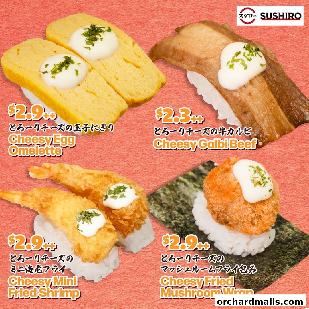 Menu page for Sushiro Taste Orchard