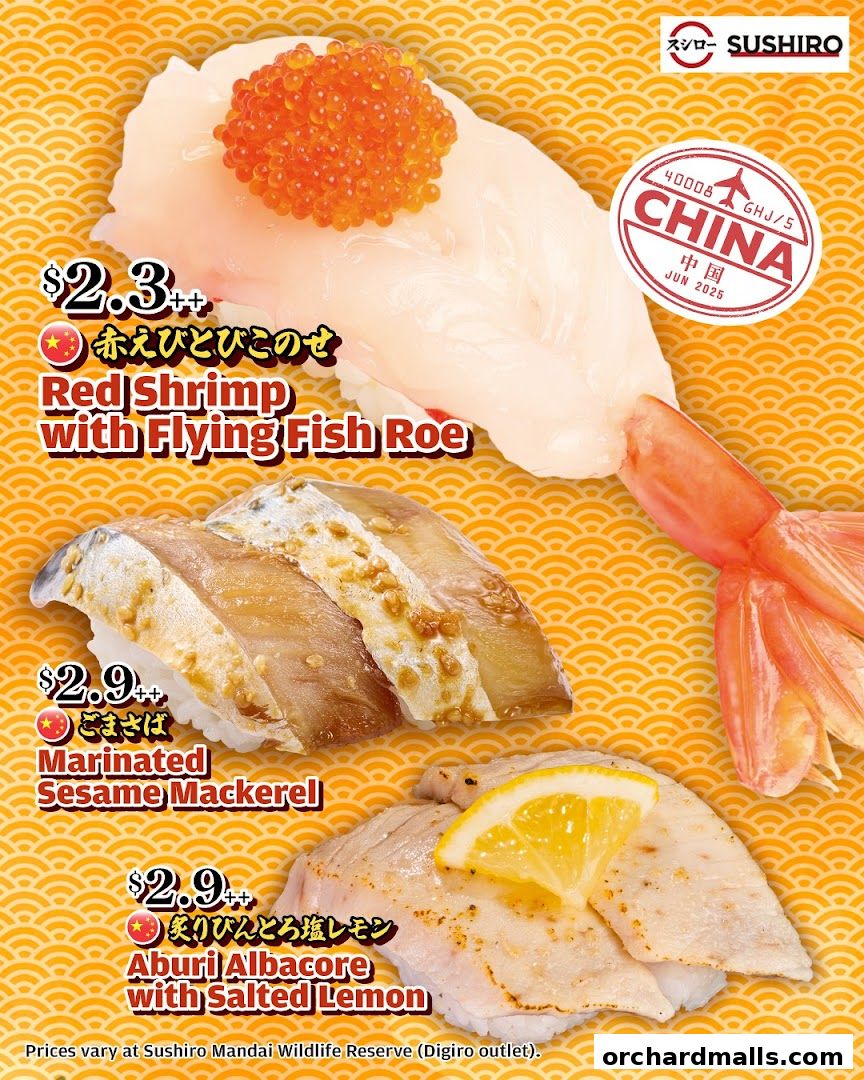 Menu page for Sushiro Taste Orchard