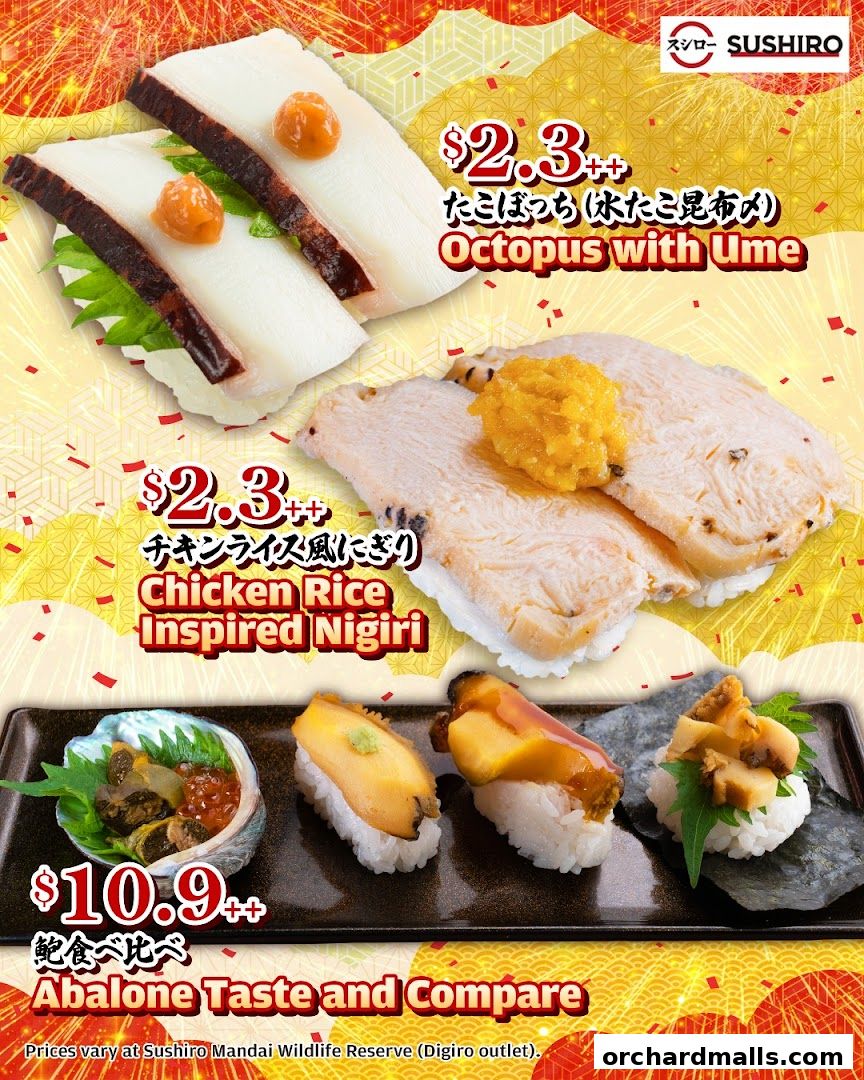 Menu page for Sushiro Taste Orchard