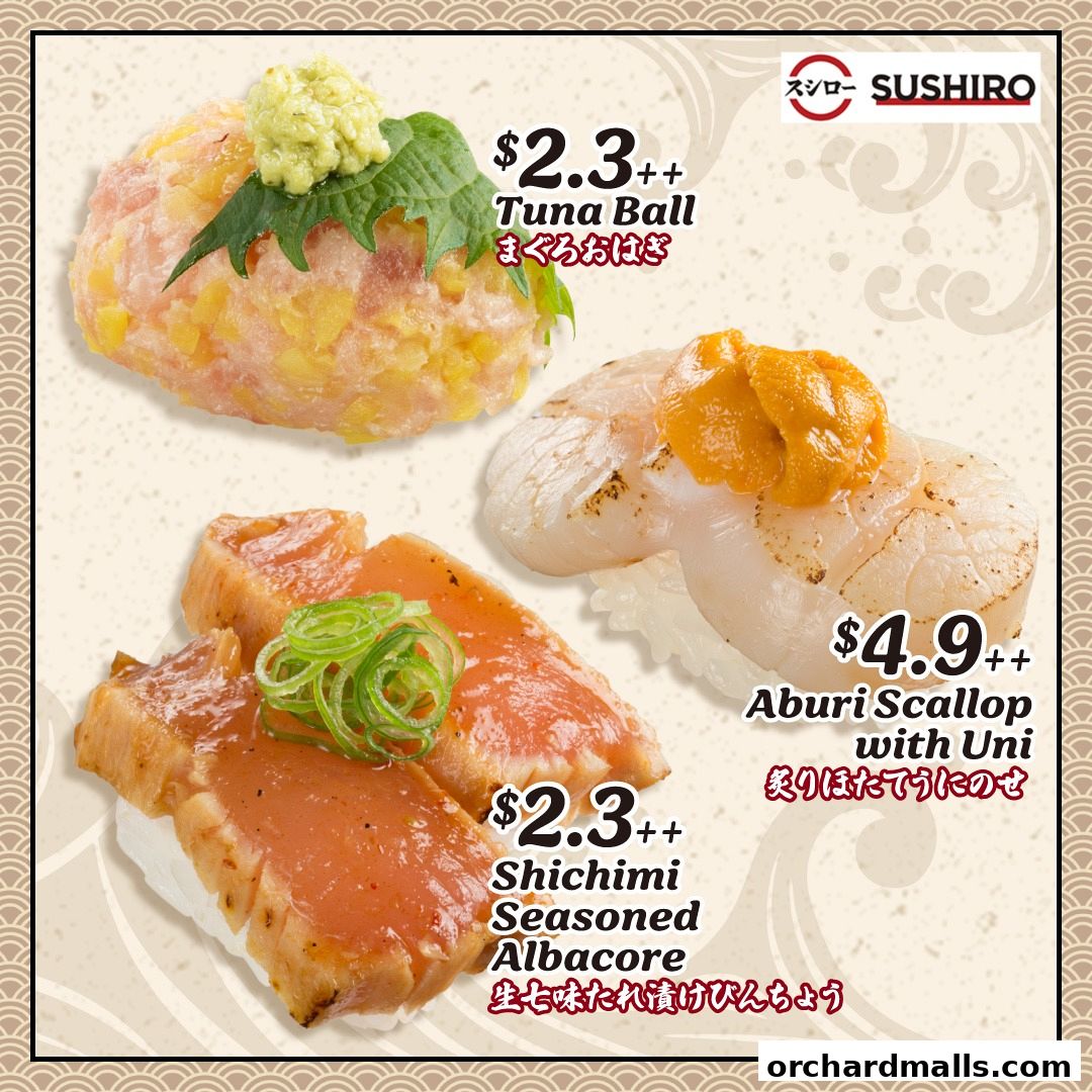 Menu page for Sushiro Taste Orchard
