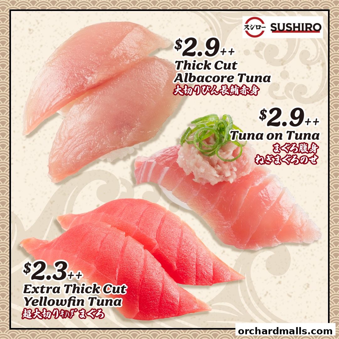 Menu page for Sushiro Taste Orchard