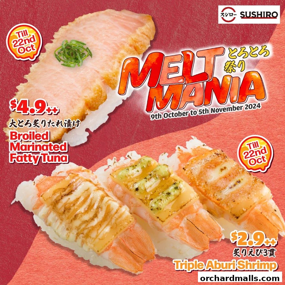 Menu page for Sushiro Taste Orchard