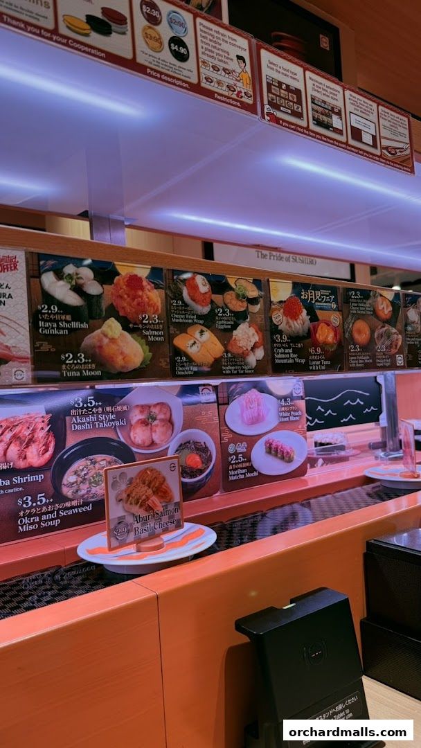 Menu page for Sushiro Wisma Atria