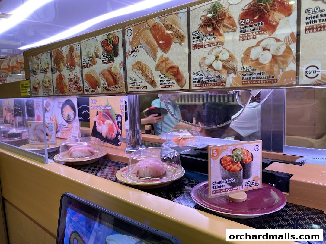 Menu page for Sushiro Wisma Atria