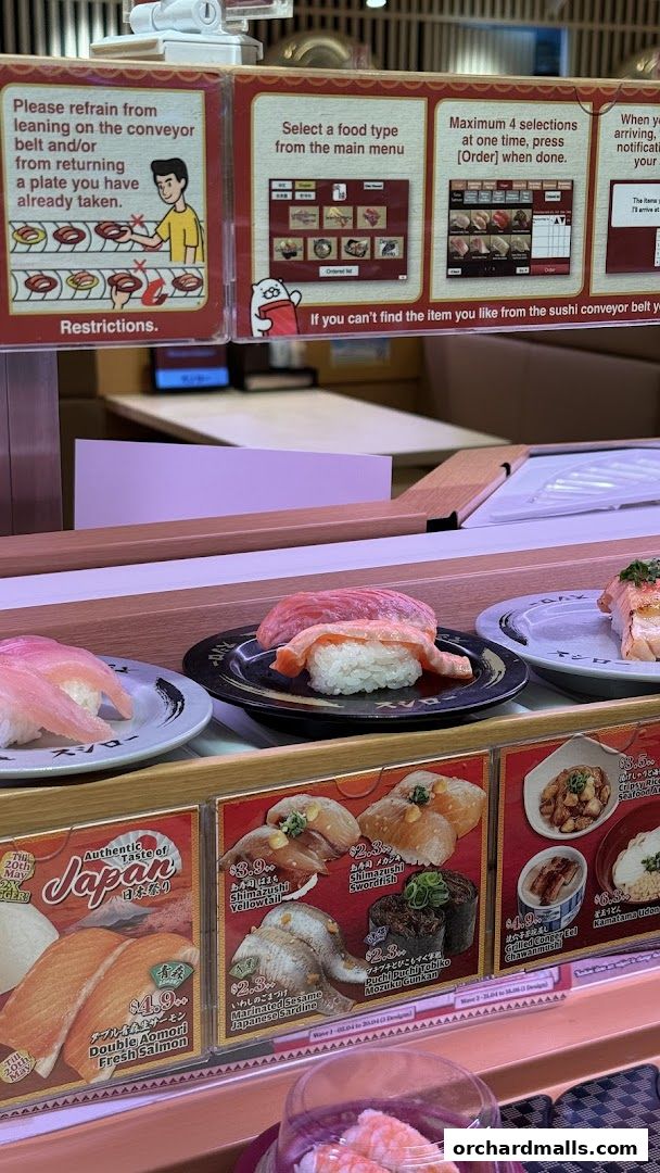 Menu page for Sushiro Wisma Atria