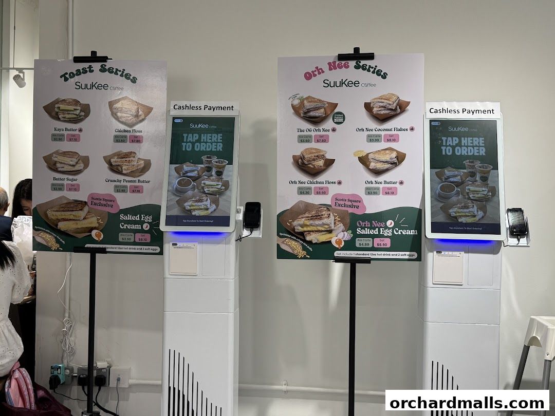 Menu page for SuuKee Coffee Scotts Square