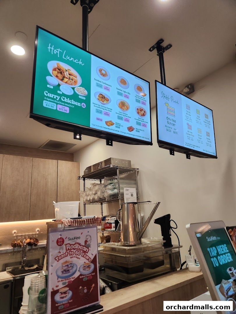 Menu page for SuuKee Coffee Scotts Square