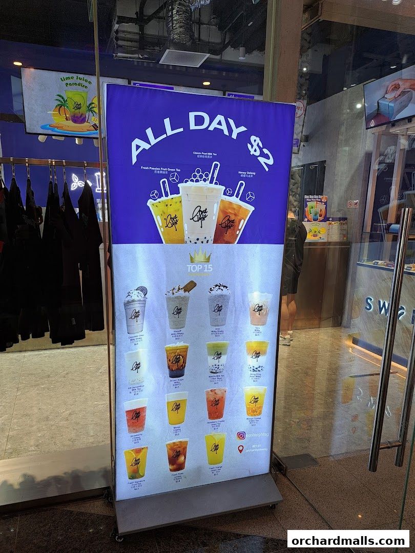 Menu page for SWIRLGO Omakase Gelato Lab