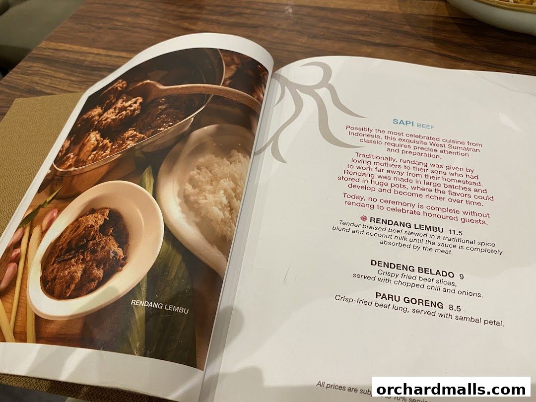 Tambuah Mas Indonesian Restaurant Paragon Orchard  Michelin Guide