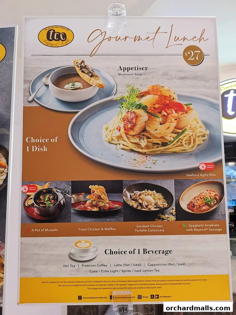 Menu page for tcc - The Connoisseur Concerto Isetan Scotts