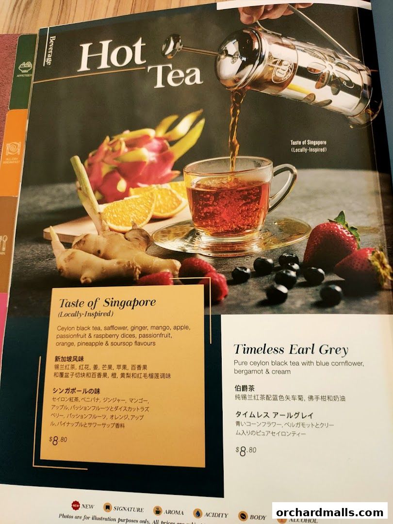 Menu page for tcc - The Connoisseur Concerto Isetan Scotts