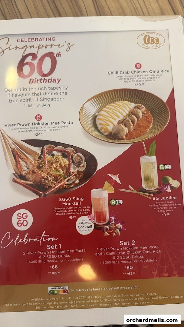 Menu page for tcc - The Connoisseur Concerto Isetan Scotts