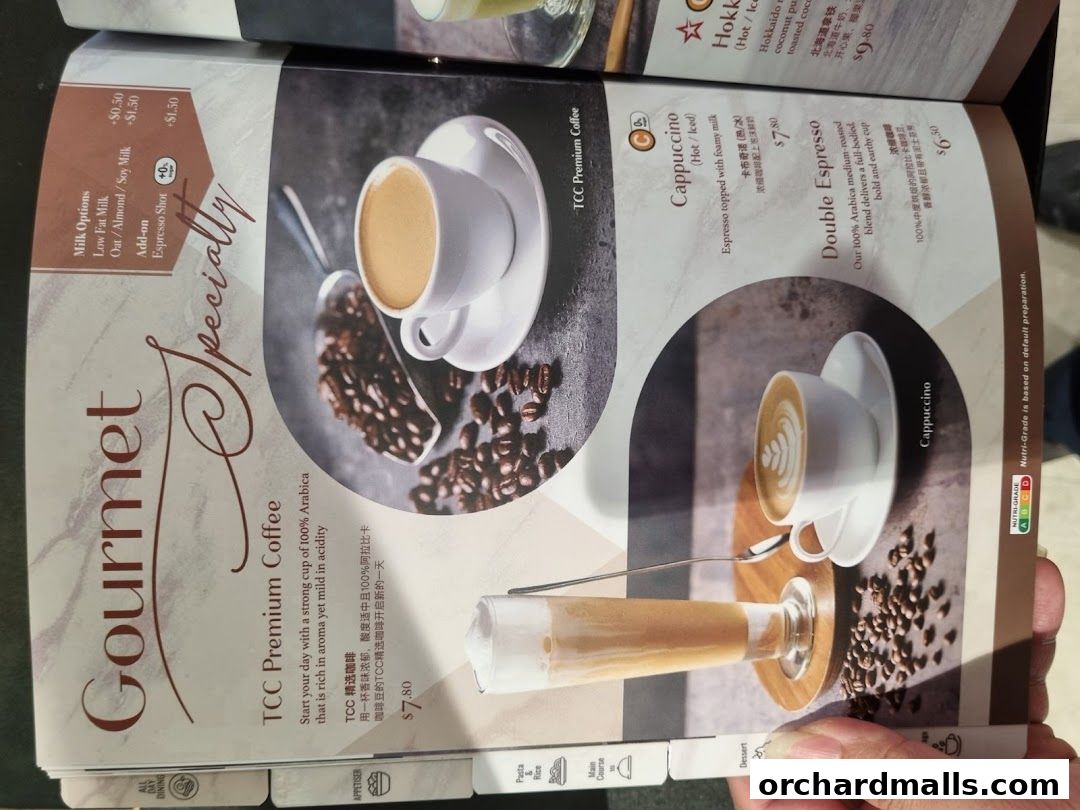 Menu page for tcc - The Connoisseur Concerto Isetan Scotts