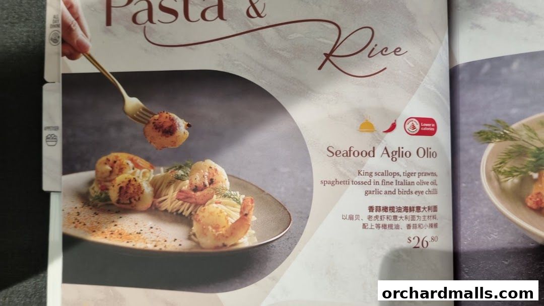 Menu page for tcc - The Connoisseur Concerto Isetan Scotts