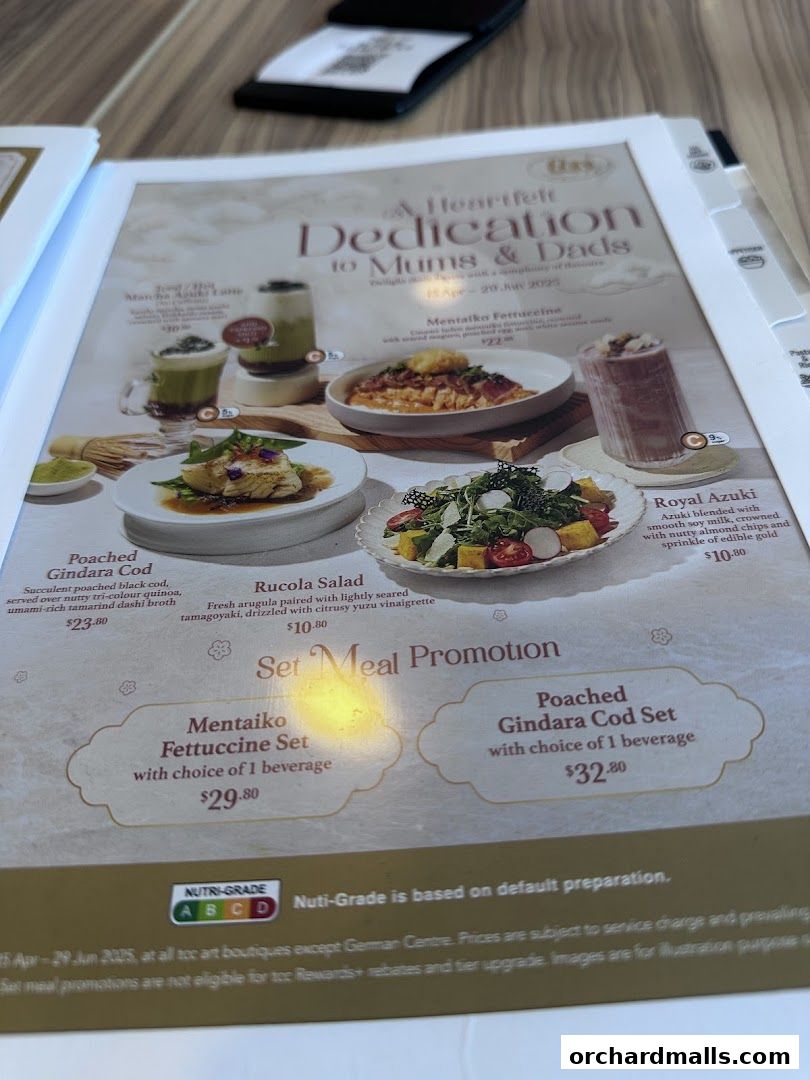 Menu page for tcc - The Connoisseur Concerto Isetan Scotts