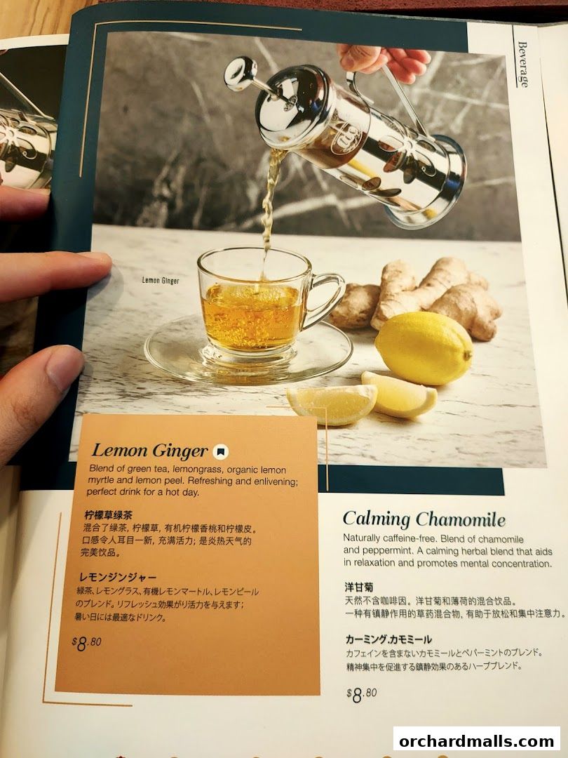 Menu page for tcc - The Connoisseur Concerto Isetan Scotts