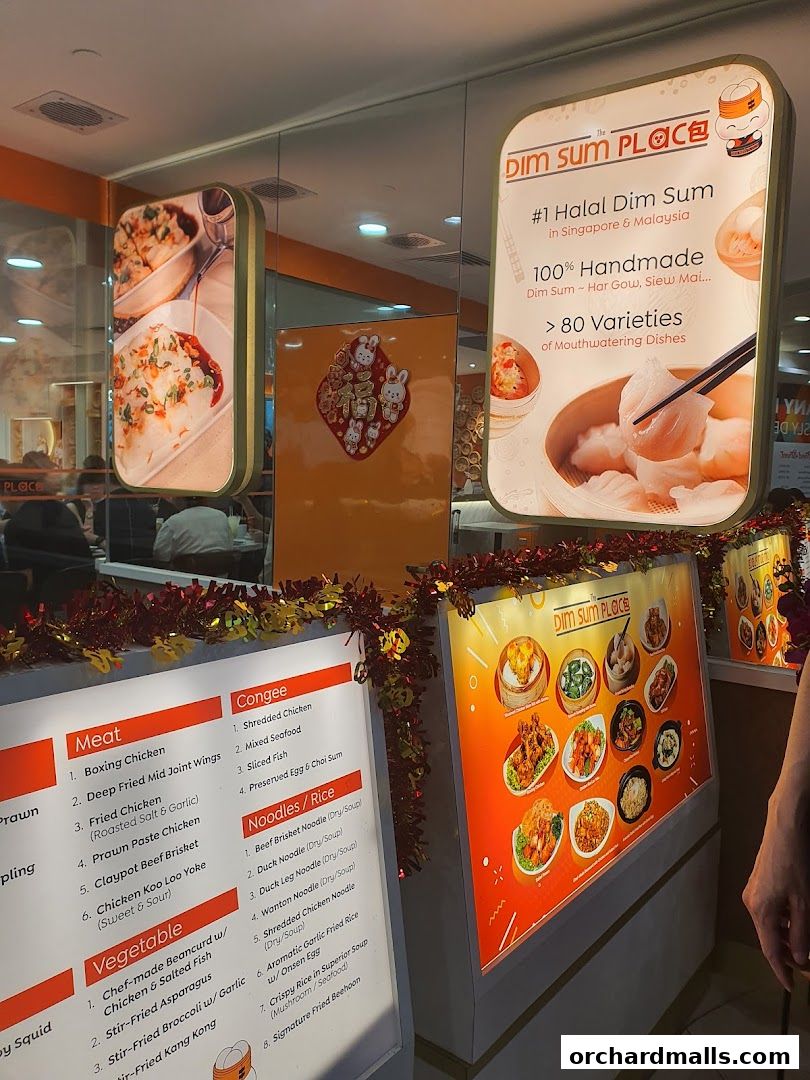 Menu page for The Dim Sum Place  The Centrepoint