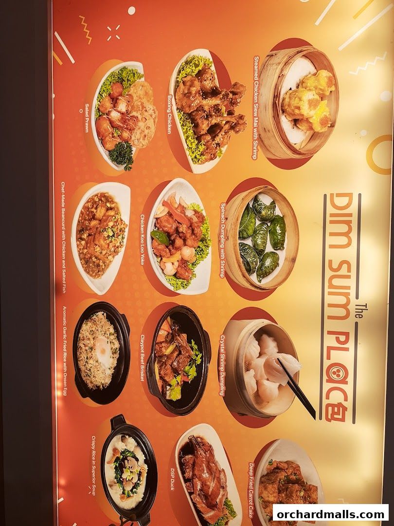 Menu page for The Dim Sum Place  The Centrepoint
