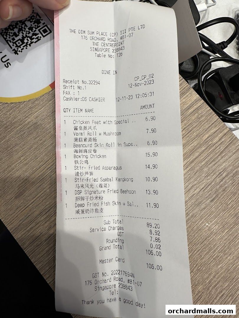 The Dim Sum Place  The Centrepoint