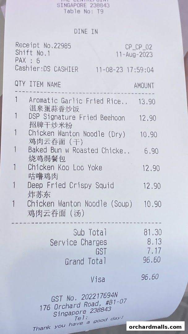 The Dim Sum Place  The Centrepoint