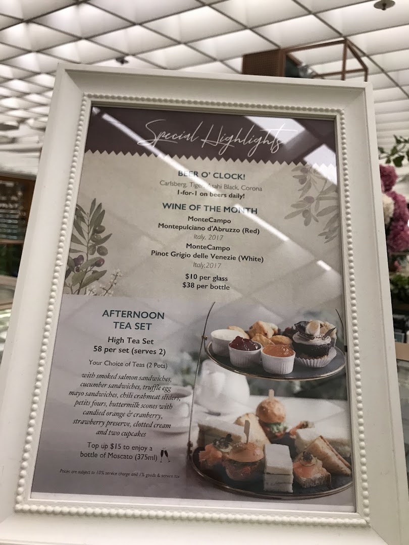 Menu page for The Marmalade Pantry - Cafe Bistro  ION Orchard