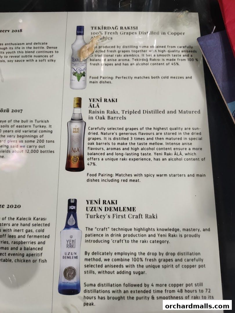 Menu page for The Mediterranean Deli Turk