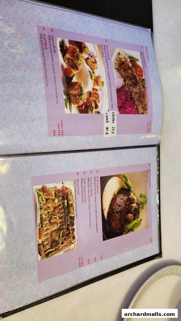 Menu page for The Mediterranean Deli Turk