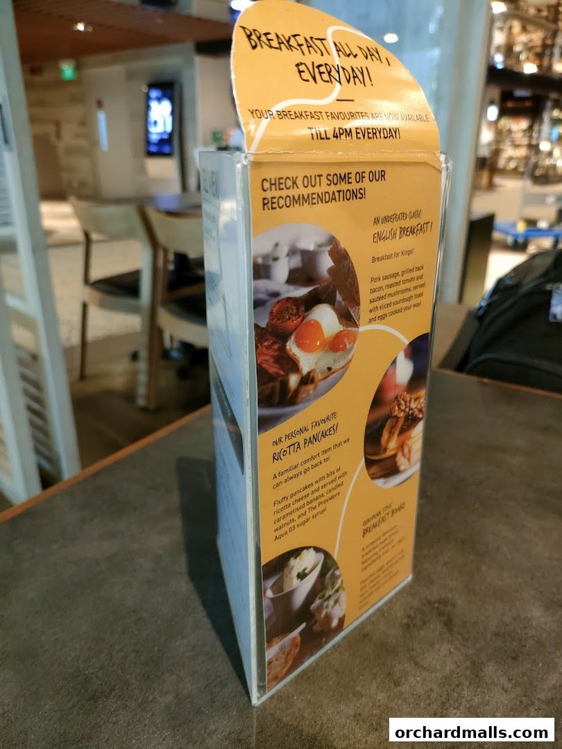 Menu page for The Providore - Mandarin Gallery