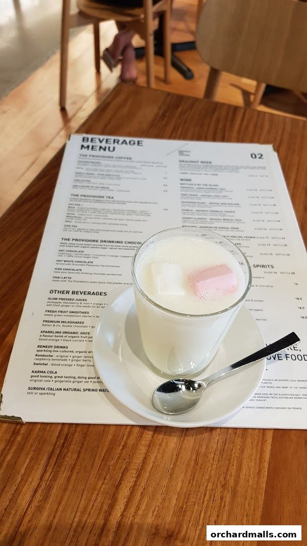 Menu page for The Providore - Mandarin Gallery