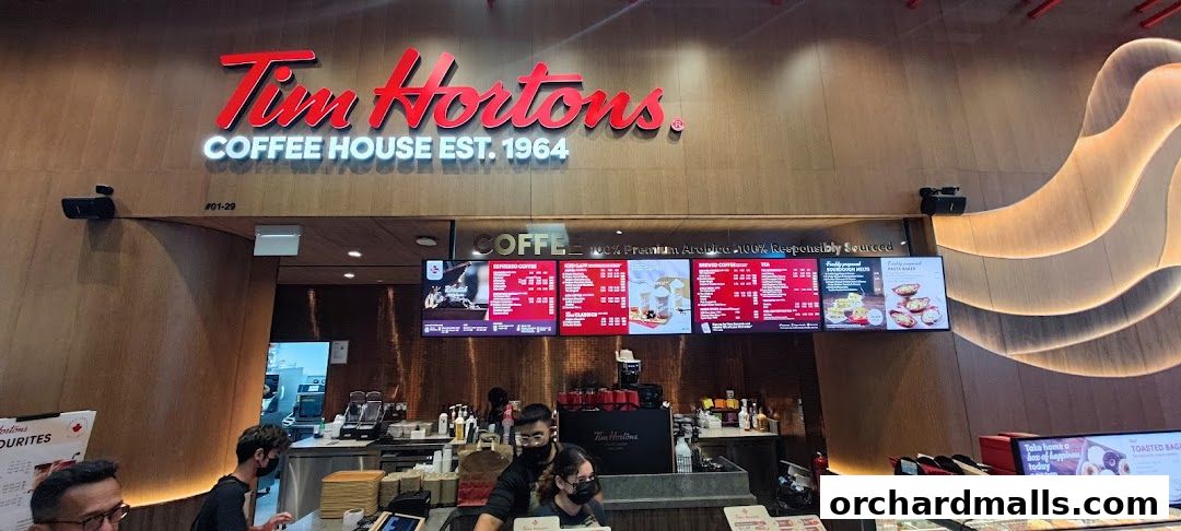 Menu page for Tim Hortons 313somerset