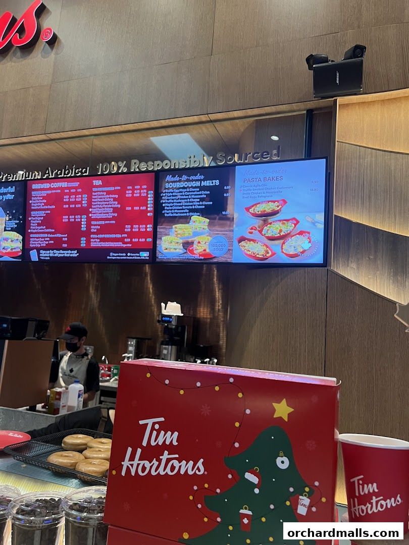 Menu page for Tim Hortons 313somerset