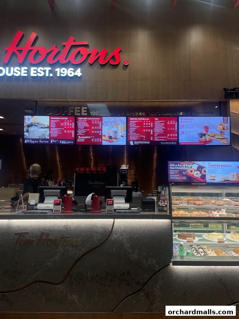 Menu page for Tim Hortons 313somerset